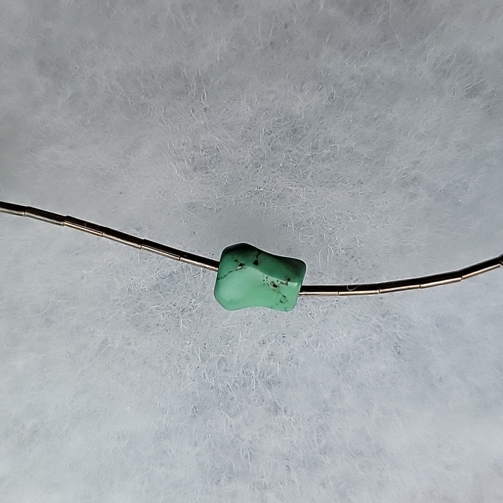 2/$8 Boho Southwestern Green Stone Necklace Choker - Picture 10 of 12